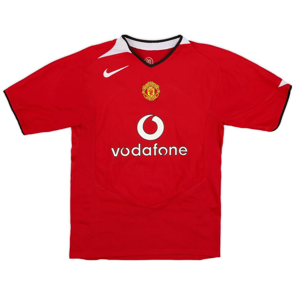 2004-06 Manchester United Home Shirt - 8/10 - (L.Boys)