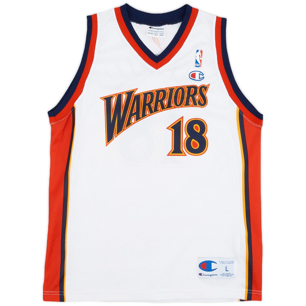 2007-09 Golden State Warriors Belinelli #18 Champion Home Jersey - 9/10 - (L.Boys)
