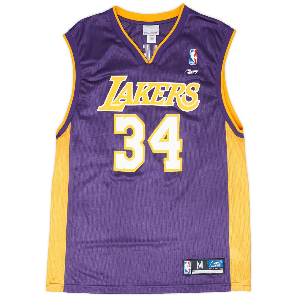 2002-04 LA Lakers O'Neal #34 Reebok Away Jersey - 9/10 - (M)