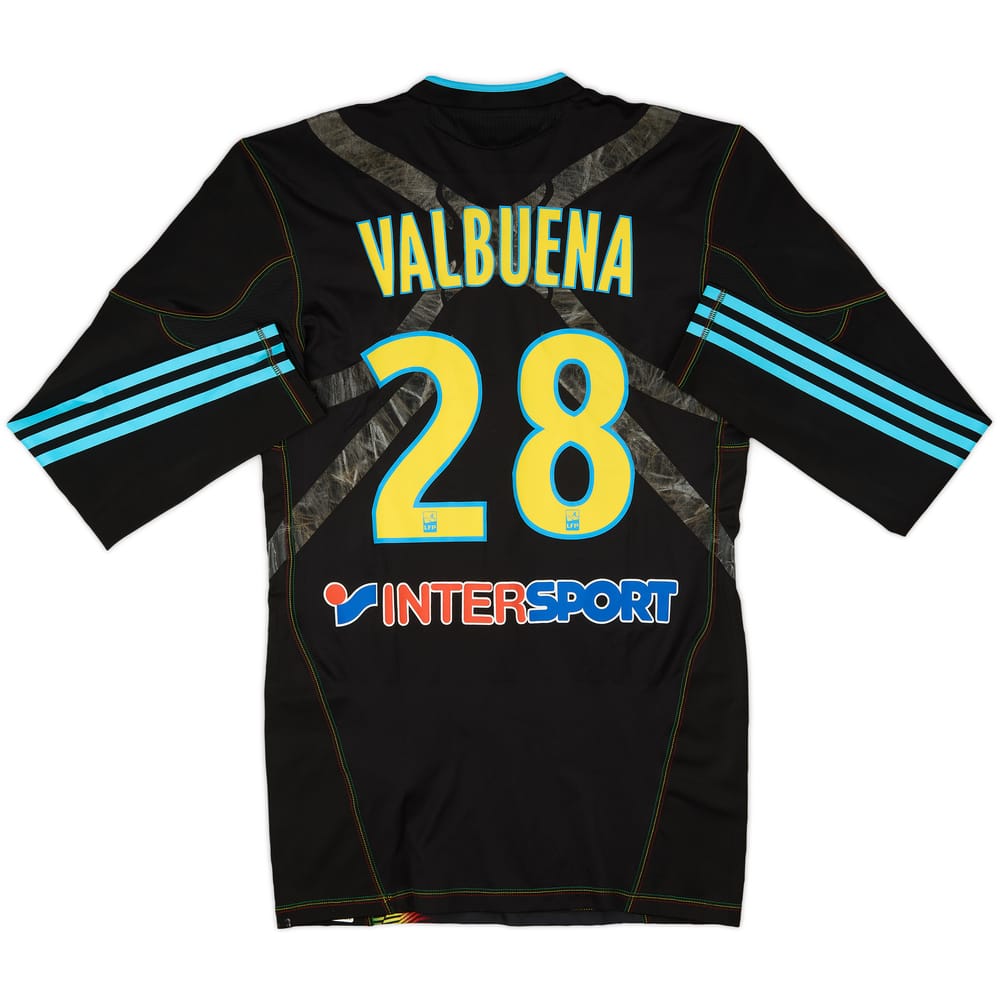 2010-11 Olympique Marseille Player Issue Techfit Third Shirt Valbuena #28 - 7/10 - (L)