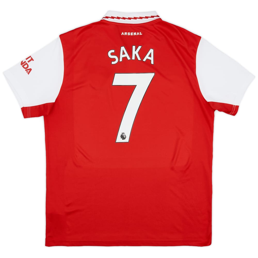 2022-23 Arsenal Home Shirt Saka #7 - 8/10 - (XL)