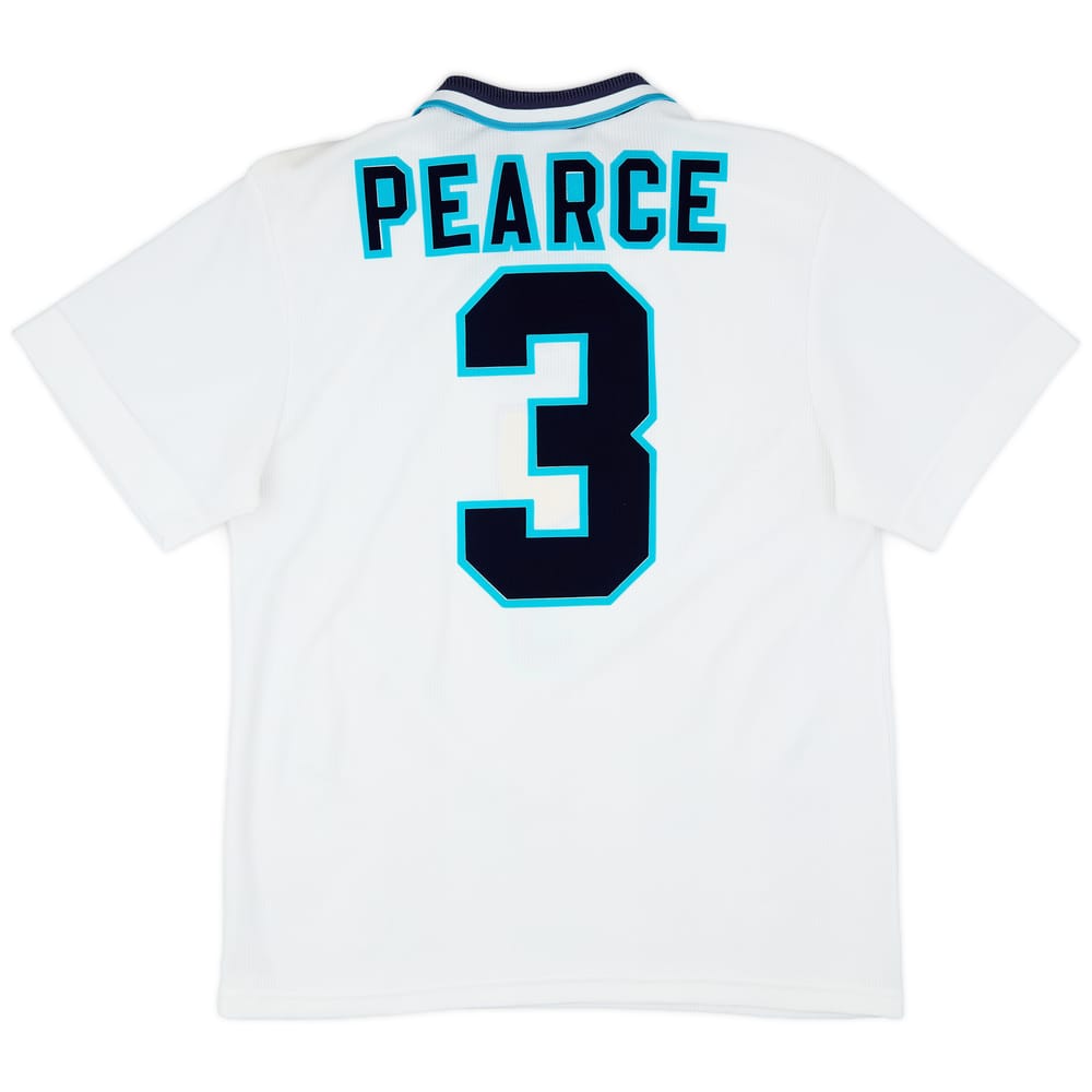 1995-97 England Home Shirt Pearce #3 - 9/10 - (M)