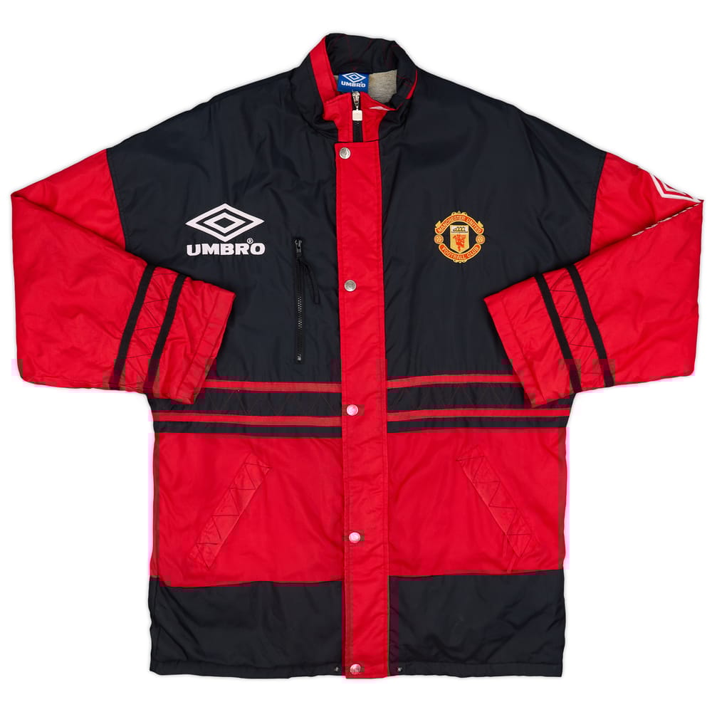 1996-97 Manchester United Umbro Bench Coat - 8/10 - (L)