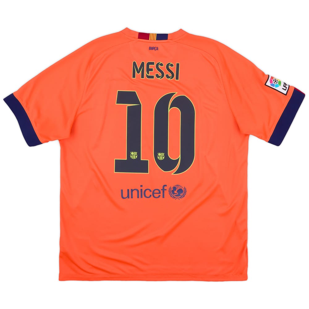 2014-15 Barcelona Away Shirt Messi #10 - 8/10 - (XL)
