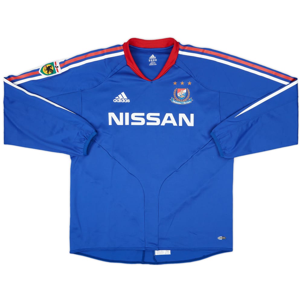 2004-05 Yokohama F Marinos Authentic Home L/S Shirt - 6/10 - (L)
