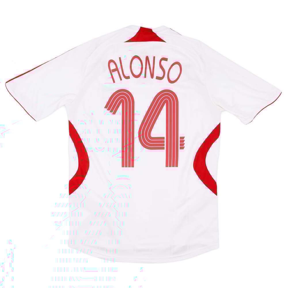 2007-08 Liverpool Away Shirt Alonso #14 - 7/10 - (M)
