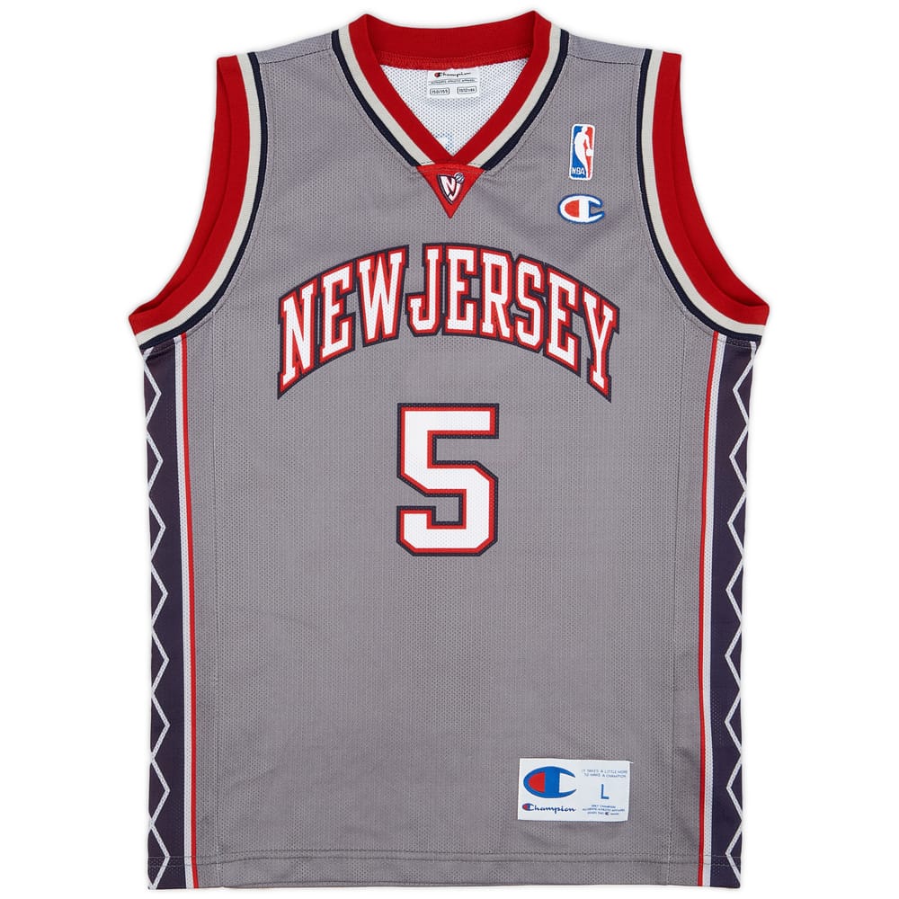 2001-05 New Jersey Nets Kidd #5 Champion Alternate Jersey - 9/10 - (L.Boys)