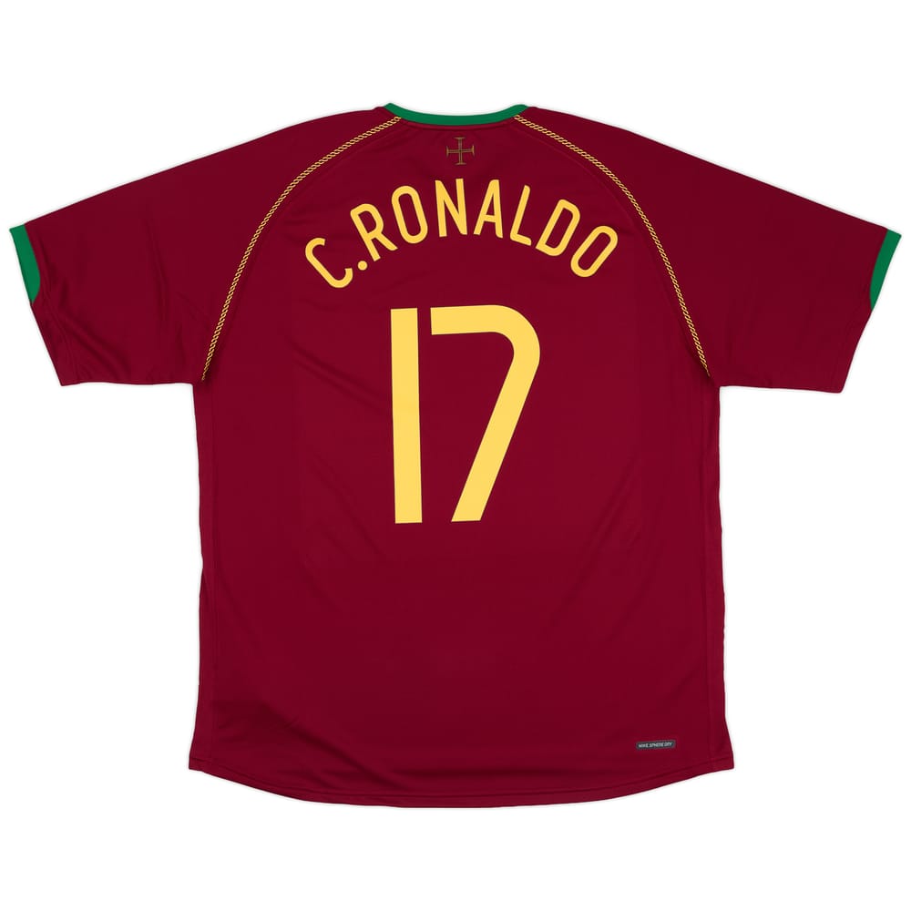 2006-08 Portugal Home Shirt C.Ronaldo #17 (XL)