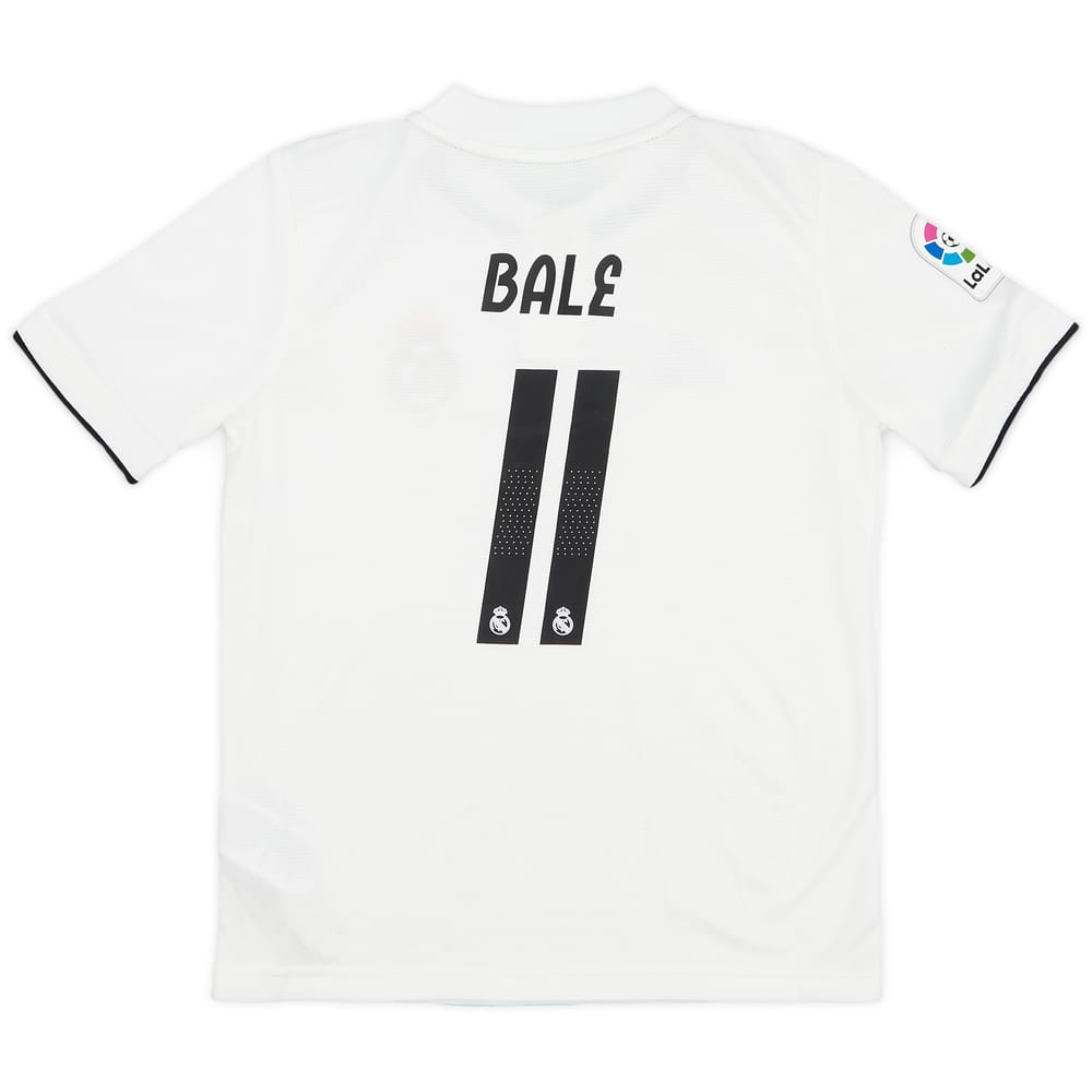 2018-19 Real Madrid Home Shirt Bale #11 - 8/10 - (S.Boys)