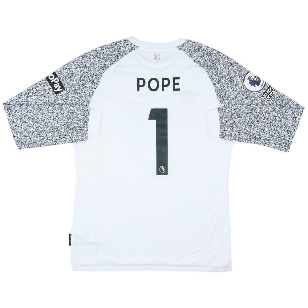 2021-22 Burnley Match Worn GK Shirt Pope #1