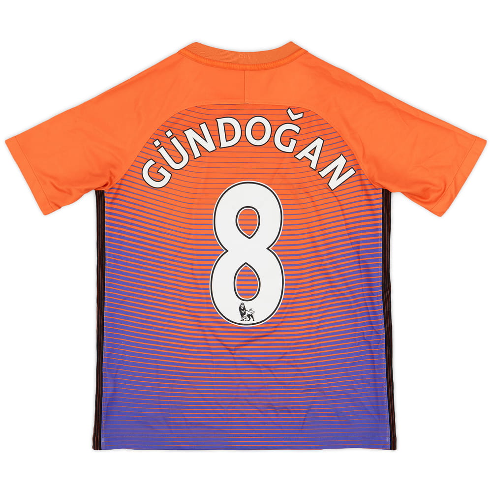 2016-17 Manchester City Third Shirt Gundogan #8 - 8/10 - (L.Boys)