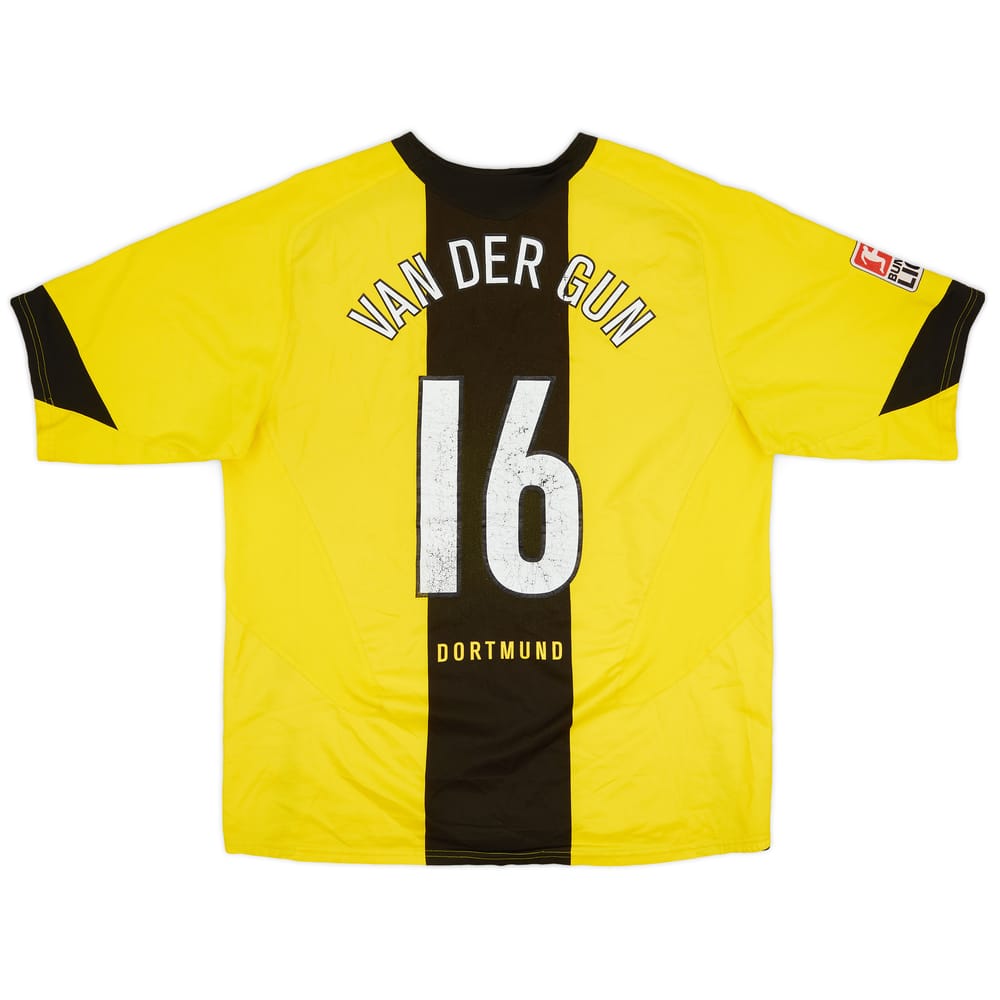 2005-06 Borussia Dortmund Home Shirt van der Gun #16 - 4/10 - (XL)