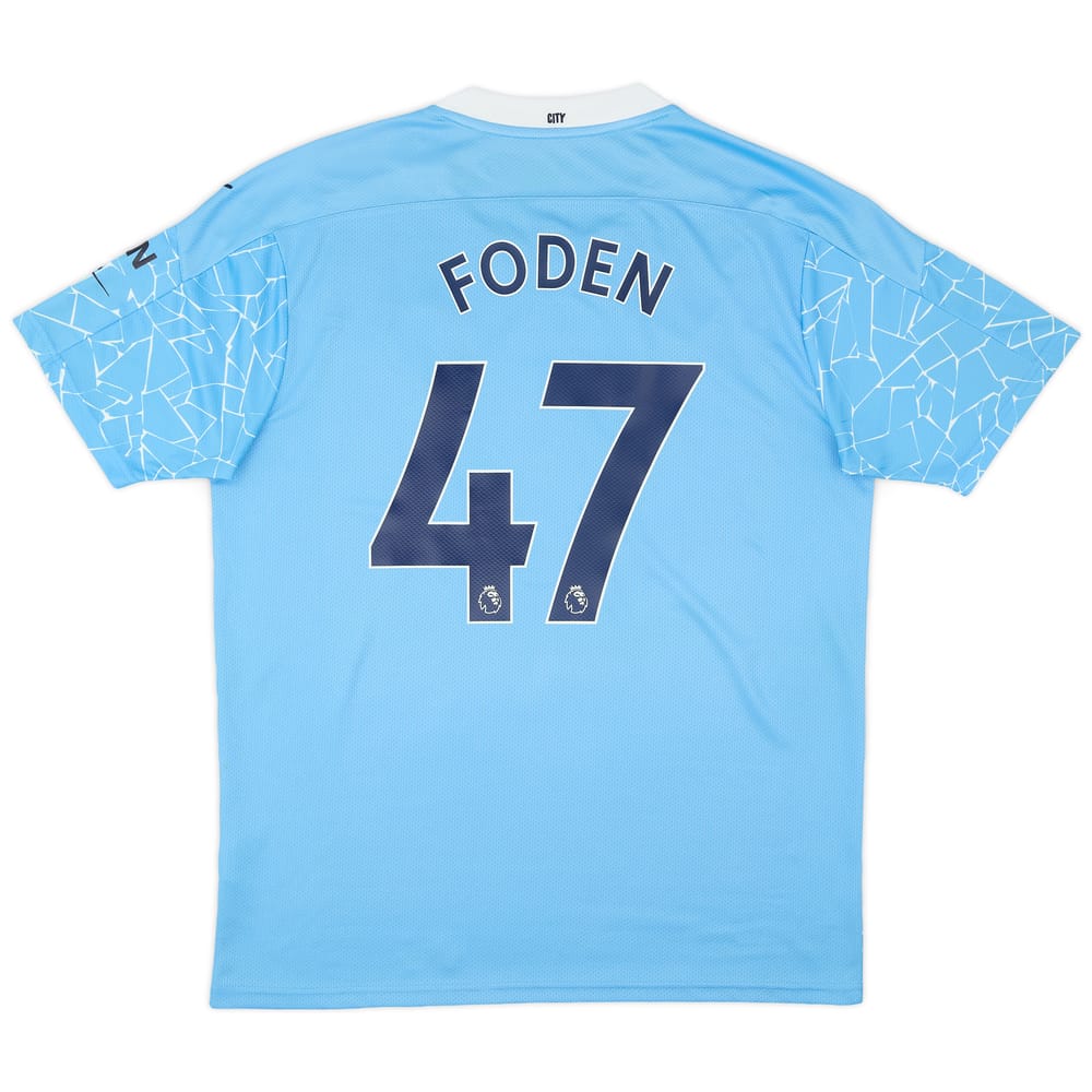 2020-21 Manchester City Home Shirt Foden #47 - 8/10 - (XXL)