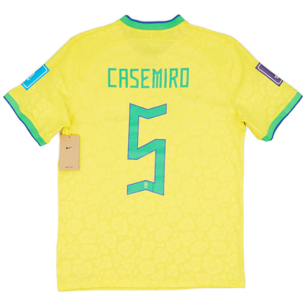 2022-23 Brazil Home Shirt Casemiro #5 (M)