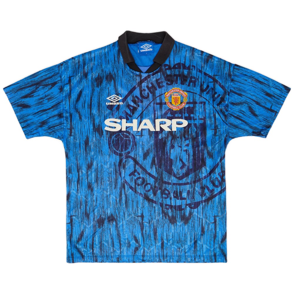 1992-93 Manchester United Away Shirt - 8/10 - (L)