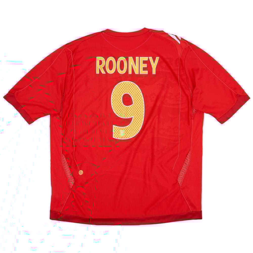 2006-08 England Away Shirt Rooney #9 - 6/10 - (XL)