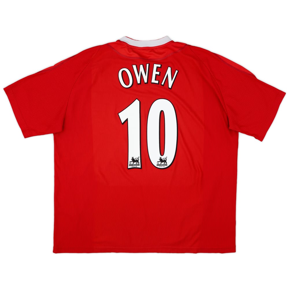 2002-04 Liverpool Home Shirt Owen #10 - 6/10 - (XXL)