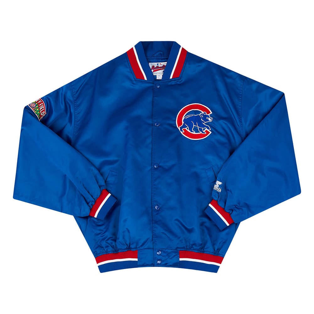 1990s Chicago Cubs Starter Satin Varsity Jacket XXL
