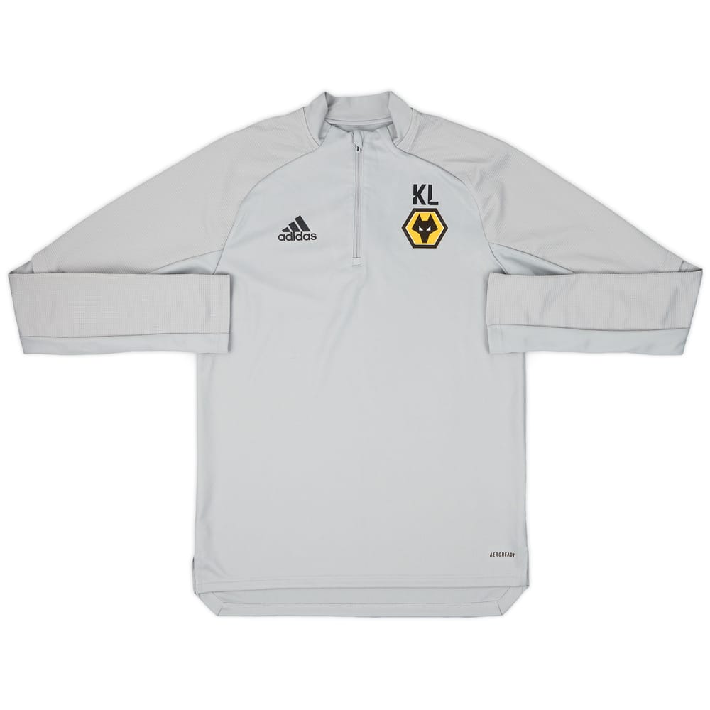 2020-21 Wolves adidas Staff Issue 1/4 Zip Drill Top KL - 9/10 - (S)