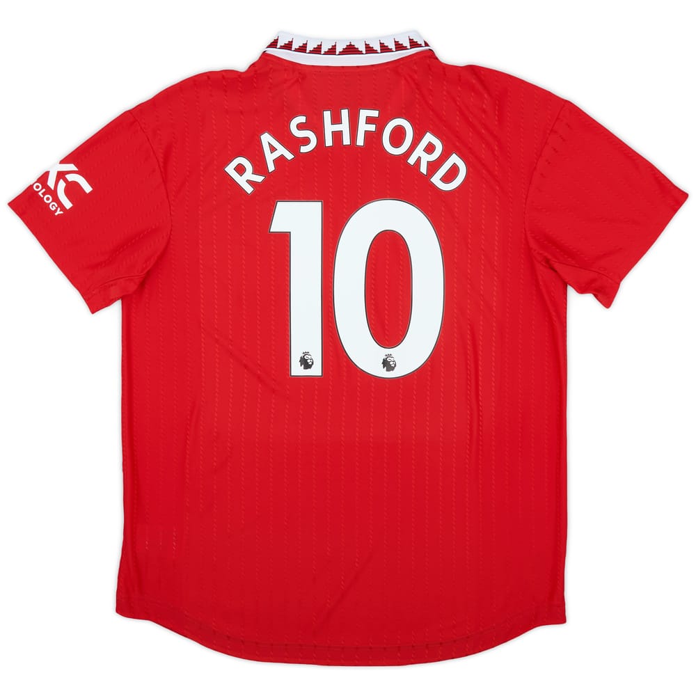2022-23 Manchester United Authentic Home Shirt Rashford #10 - 10/10 - (XL)