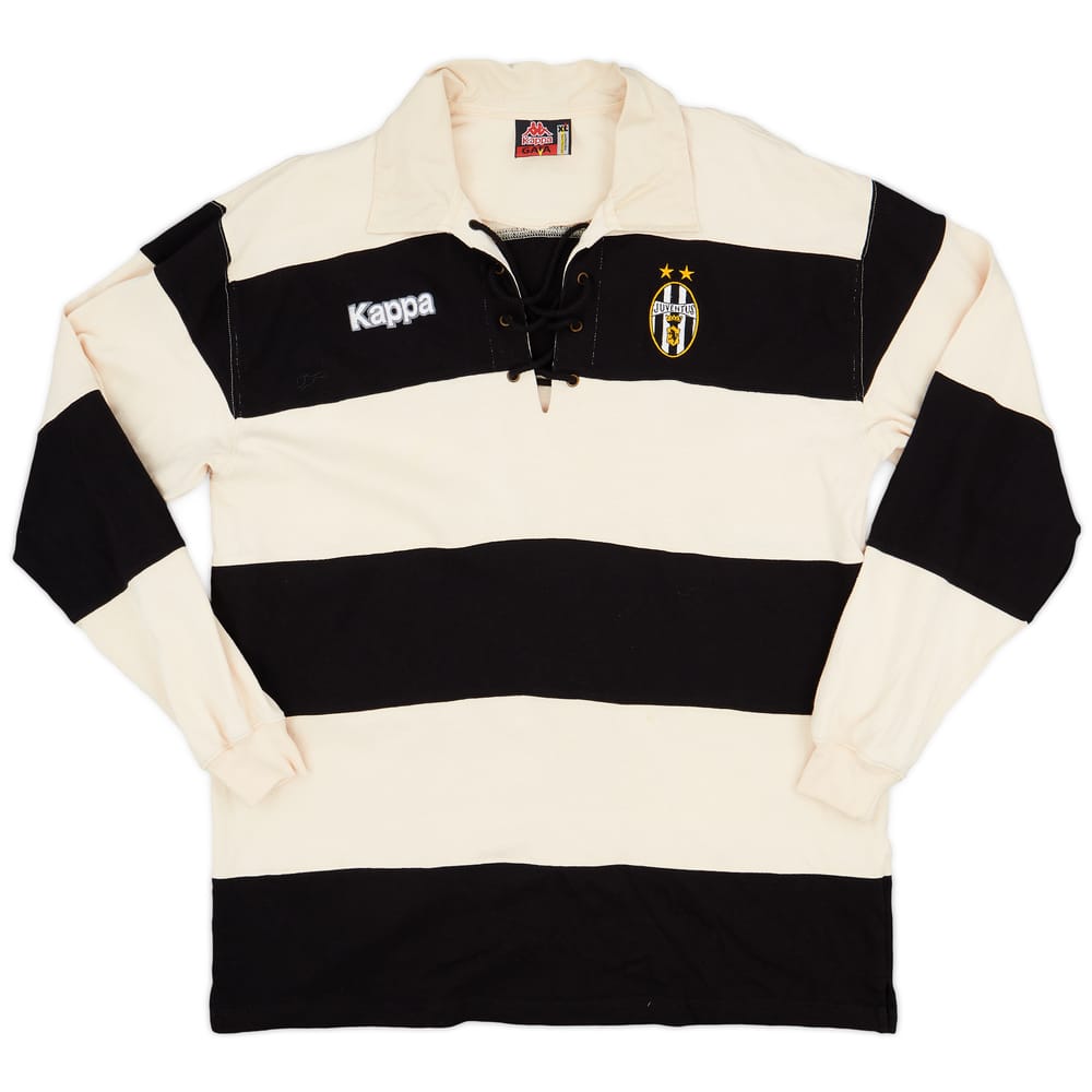 1997-98 Juventus Kappa Laced Polo L/S Shirt - 5/10 - (XL)