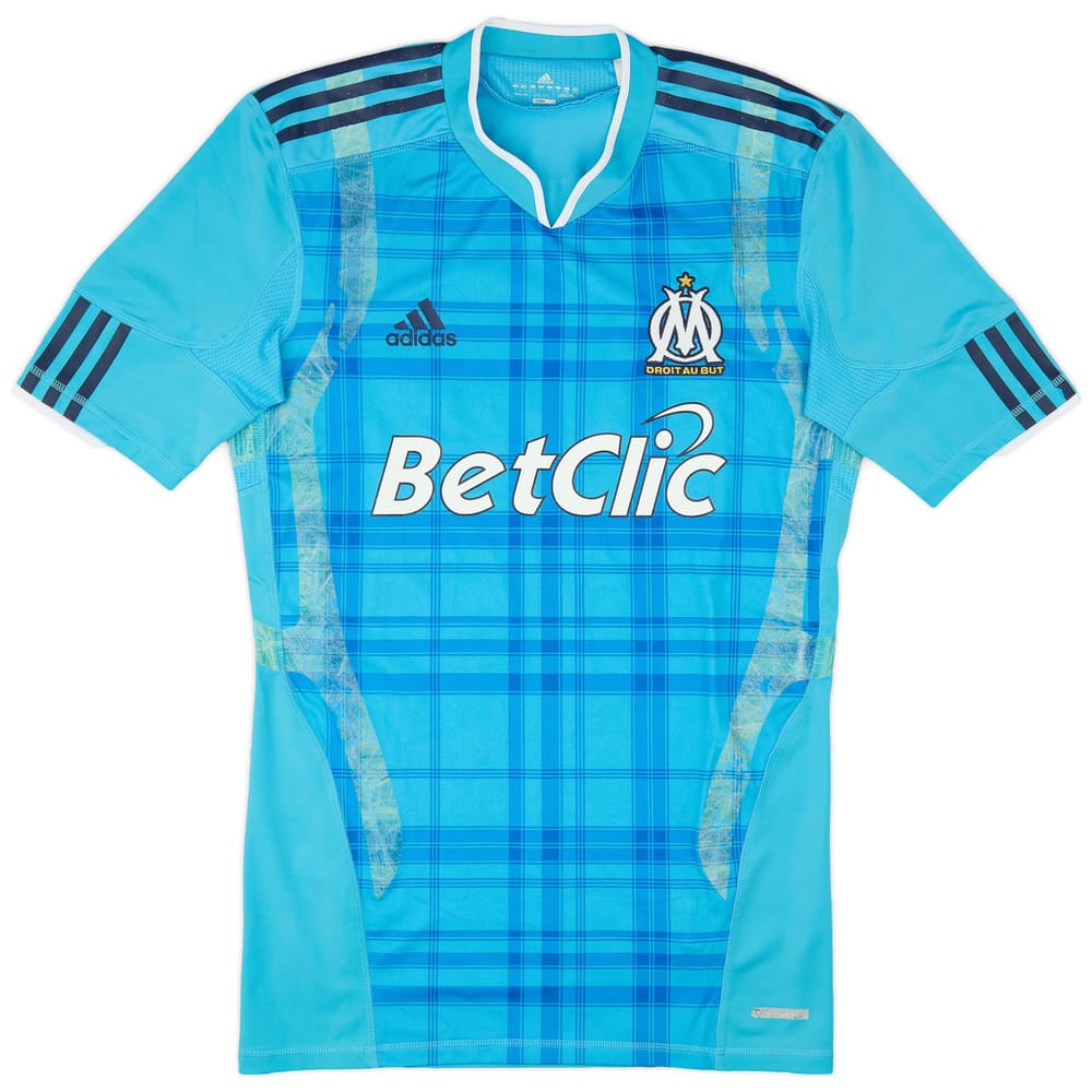 2010-11 Olympique Marseille Player Issue TechFit Away Shirt - 4/10 - (L)