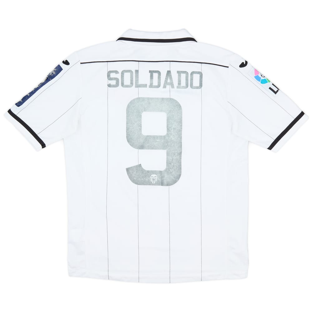 2012-13 Valencia Home Shirt Soldado #9 - 5/10 - (S)