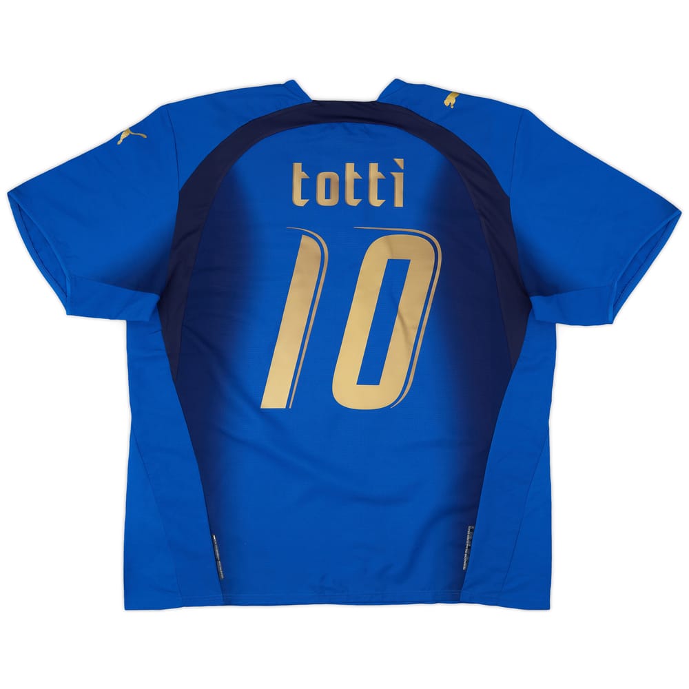2006 Italy Home Shirt Totti #10 - 6/10 - (XL)