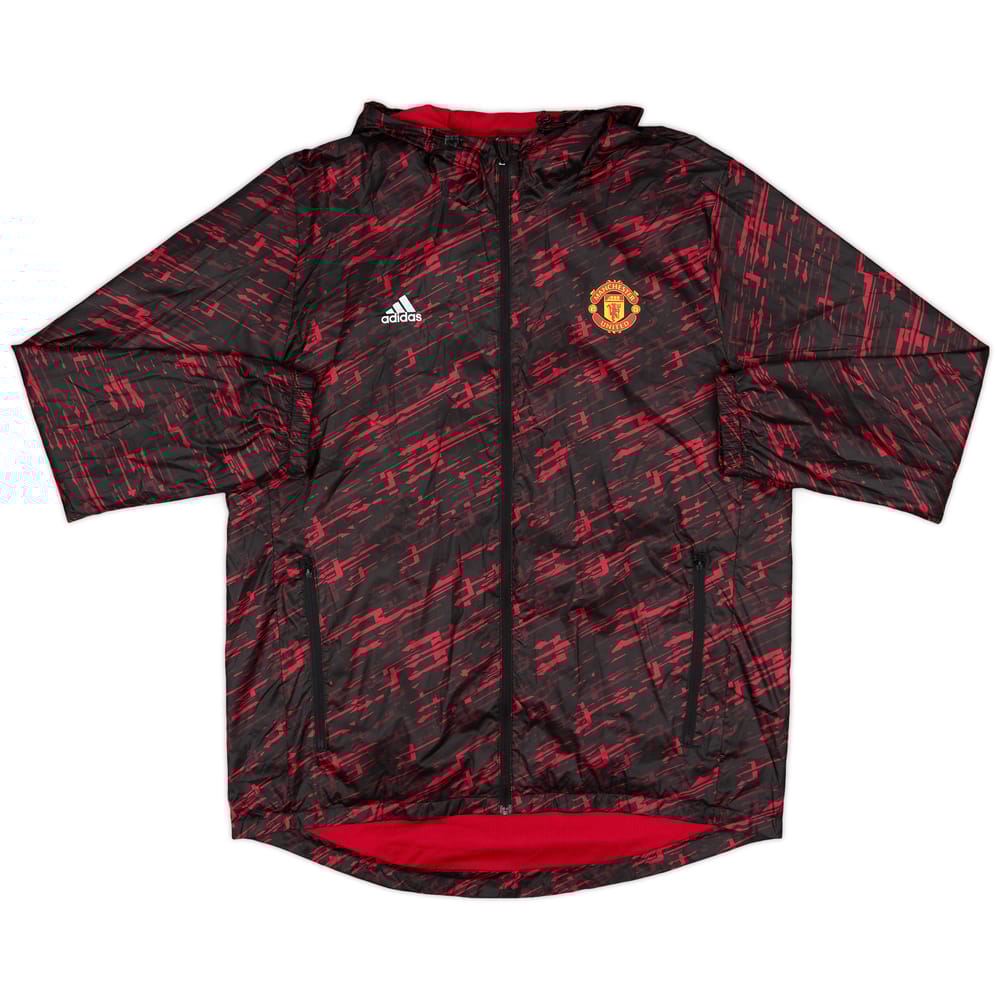 2016-17 Manchester United adidas Hooded Track Jacket - 8/10 - (L)