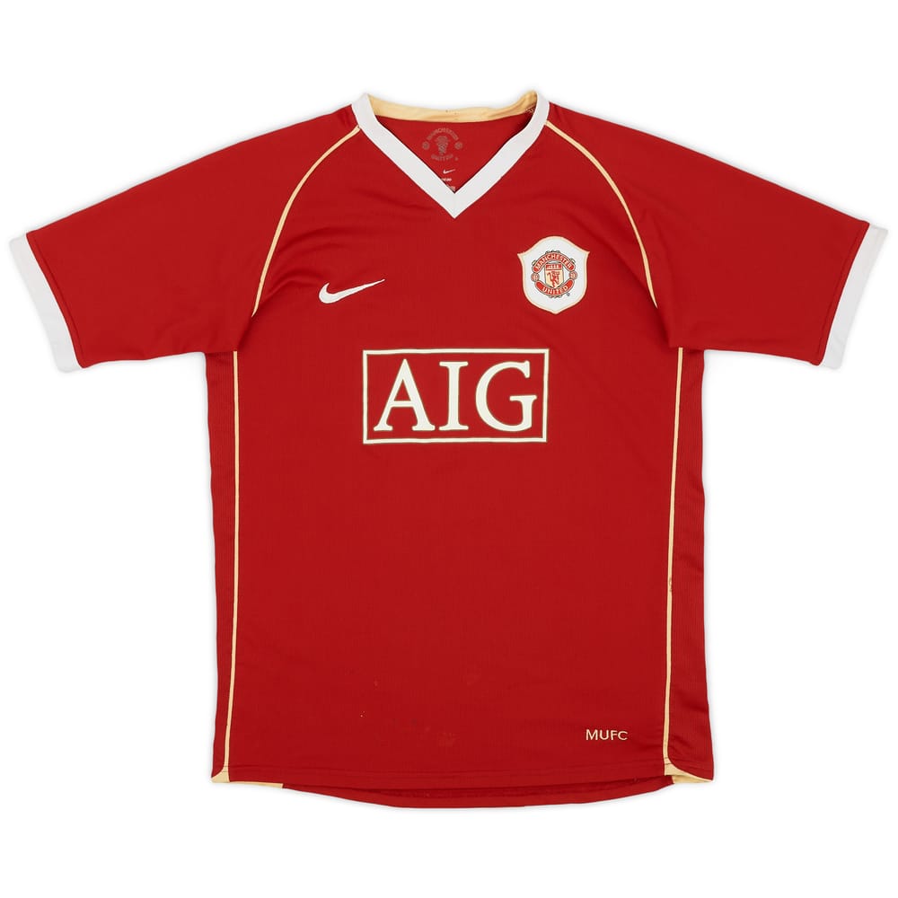 2006-07 Manchester United Home Shirt - 6/10 - (XL.Boys)