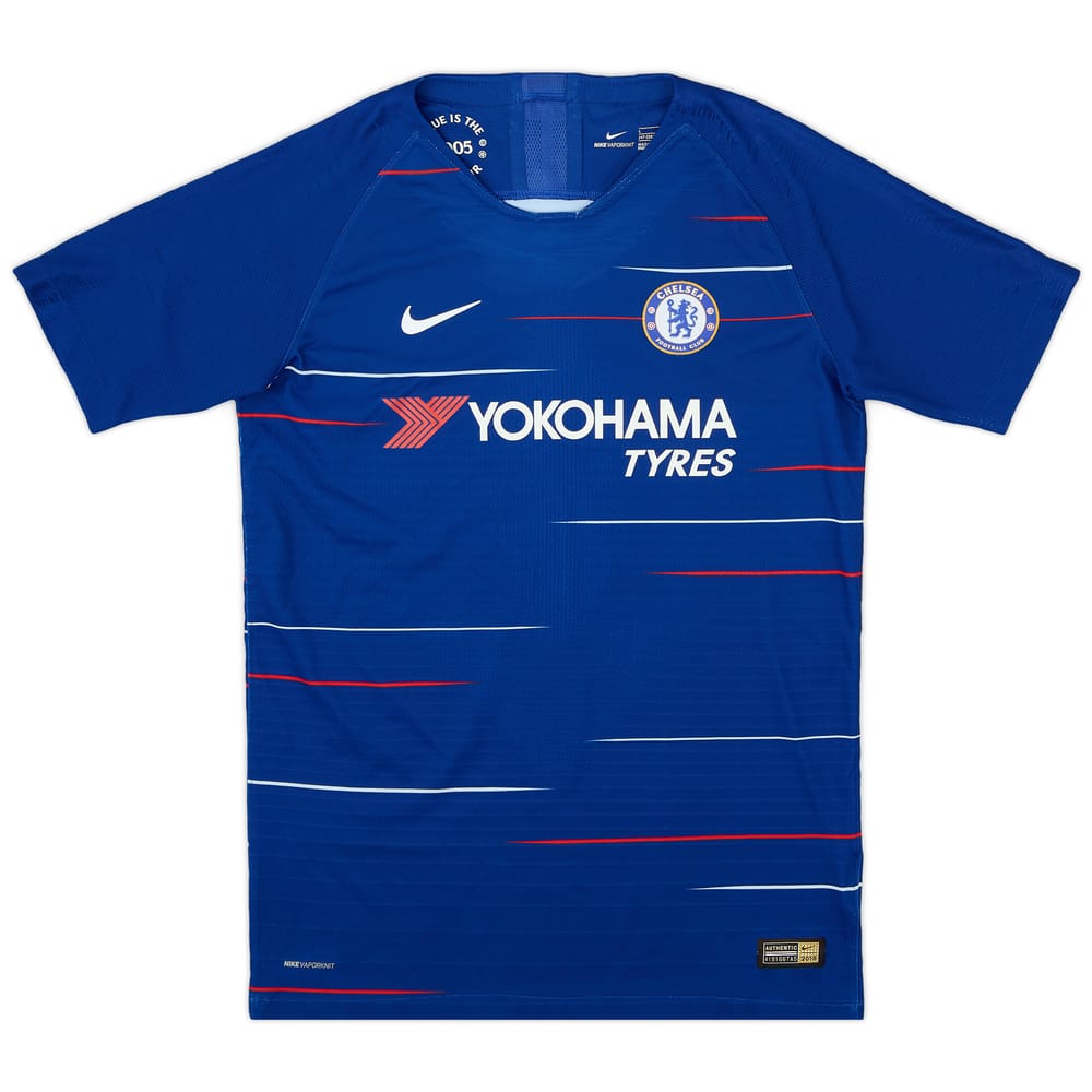 2018-19 Chelsea Authentic Home Shirt - 9/10 - (L.Boys)