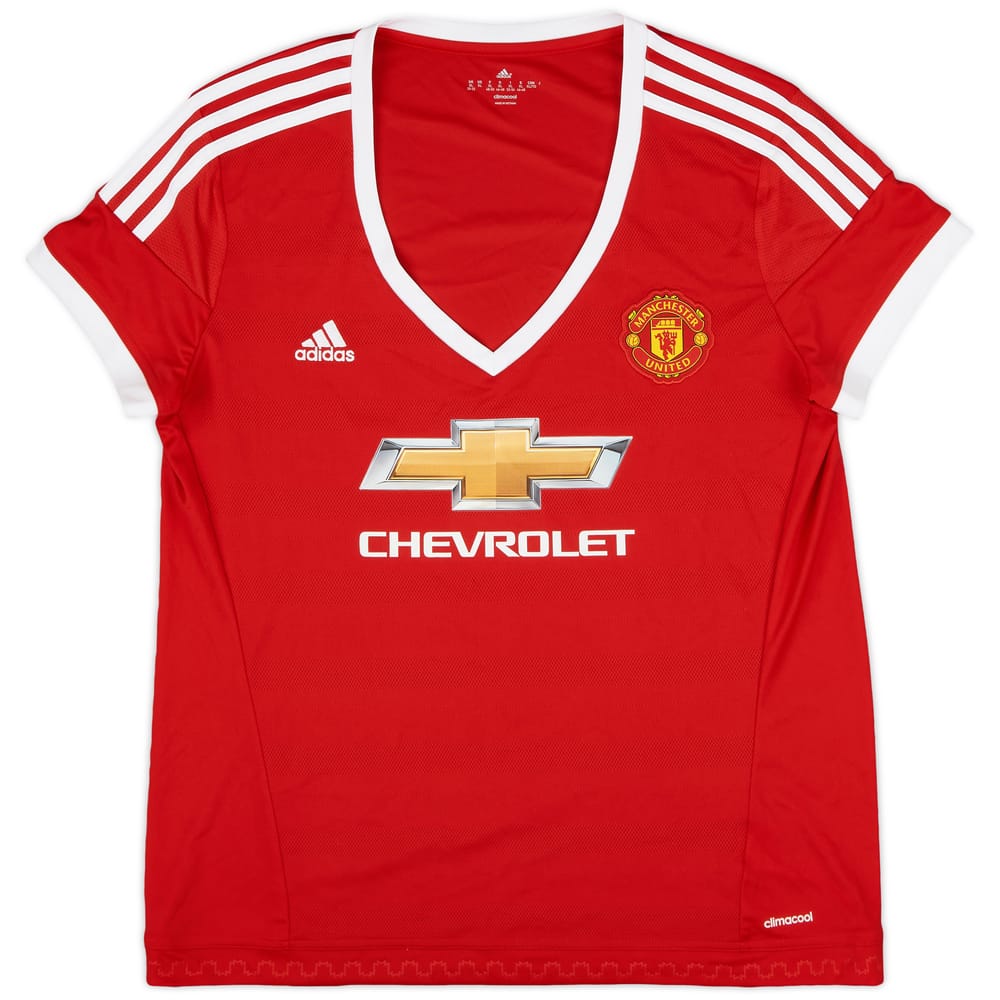 2015-16 Manchester United Home Shirt - 9/10 - (Women's XL)