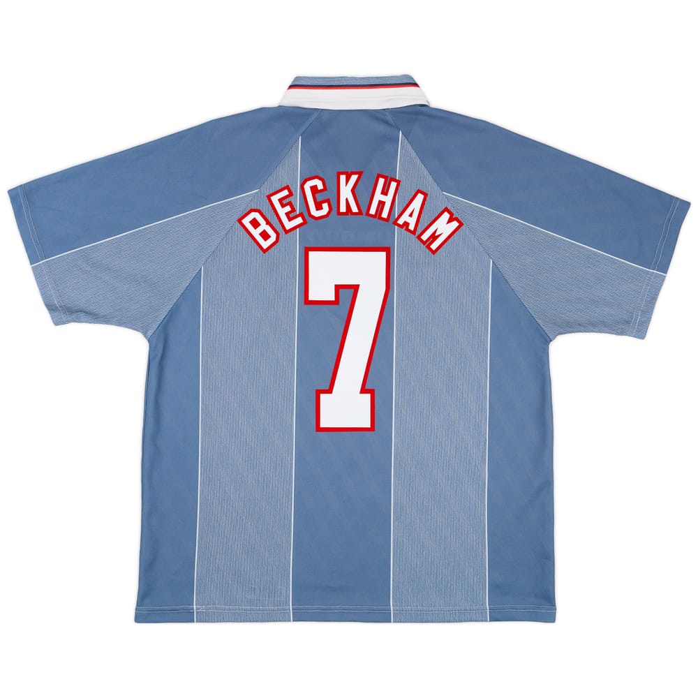 1996-97 England Away Shirt Beckham #7 - 8/10 - (XL)