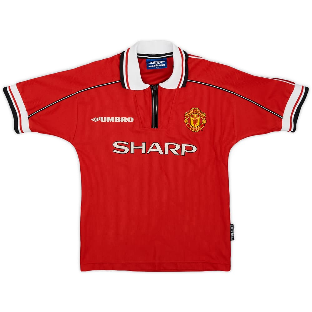 1998-00 Manchester United Home Shirt - 9/10 - (8-9 Years)
