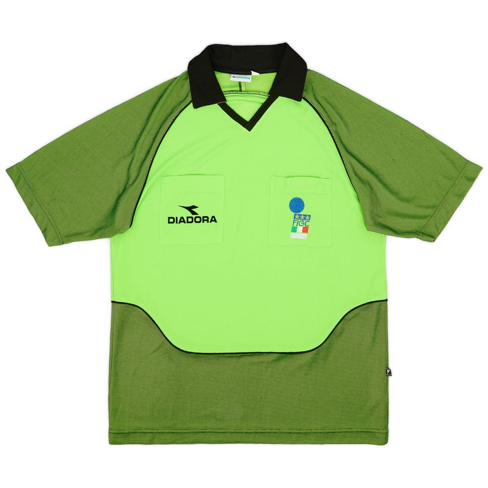 1999-00 Italy FIGC Diadora Referee Shirt - 9/10 - (XL)