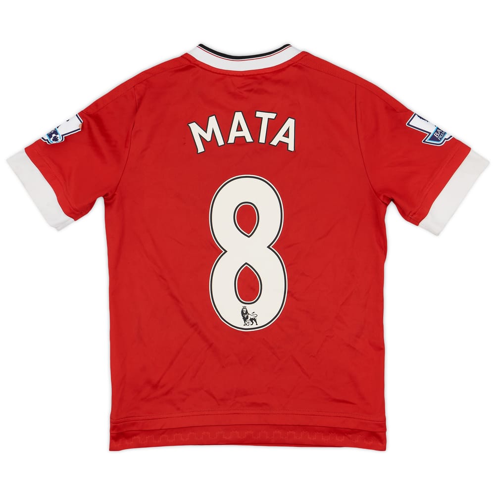 2015-16 Manchester United Home Shirt Mata #8 - 6/10 - (M.Boys)