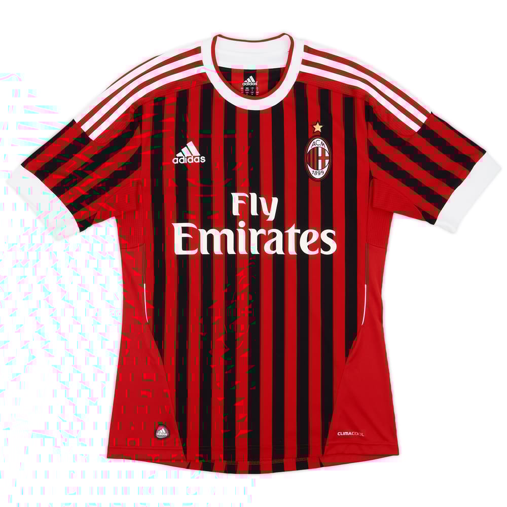 2011-12 AC Milan Home Shirt - 8/10 - (S)