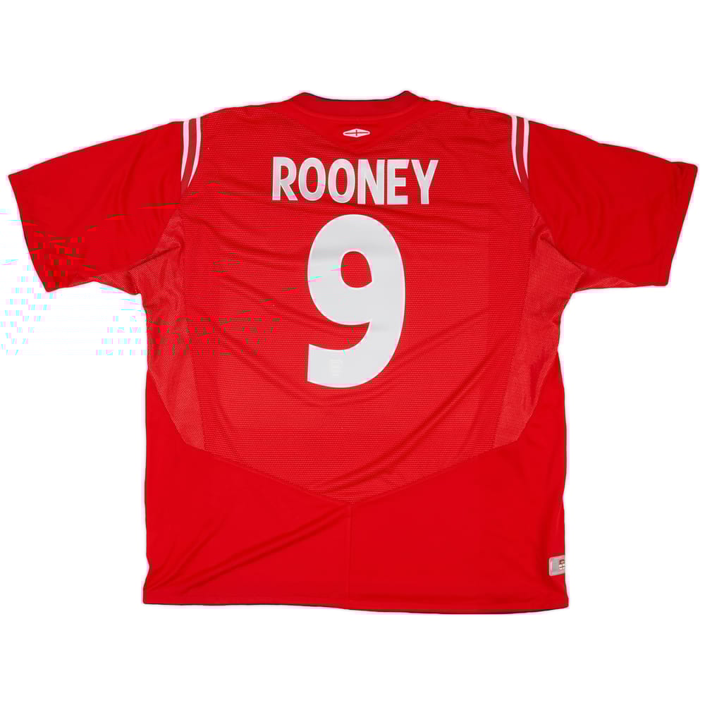2004-06 England Away Shirt Rooney #9 - 7/10 - (XXL)