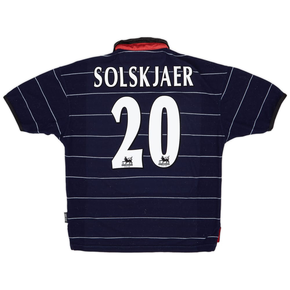 1999-00 Manchester United Away Shirt Solskjaer #20 - 7/10 - (M)