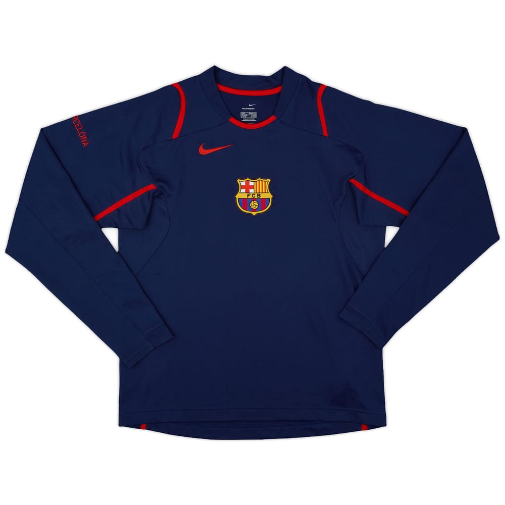 2006-07 Barcelona Nike Training L/S Shirt - 9/10 - (S)