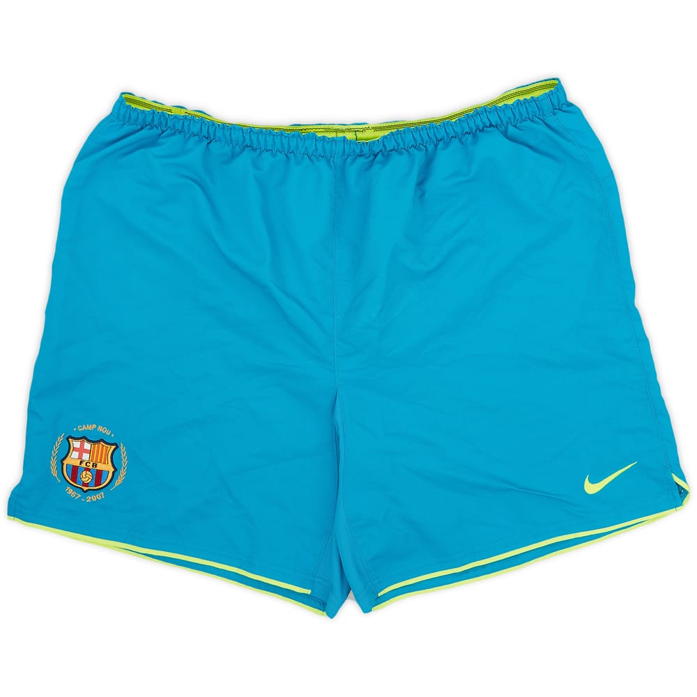 2007-08 Barcelona Away Shorts - 9/10 - (XL)