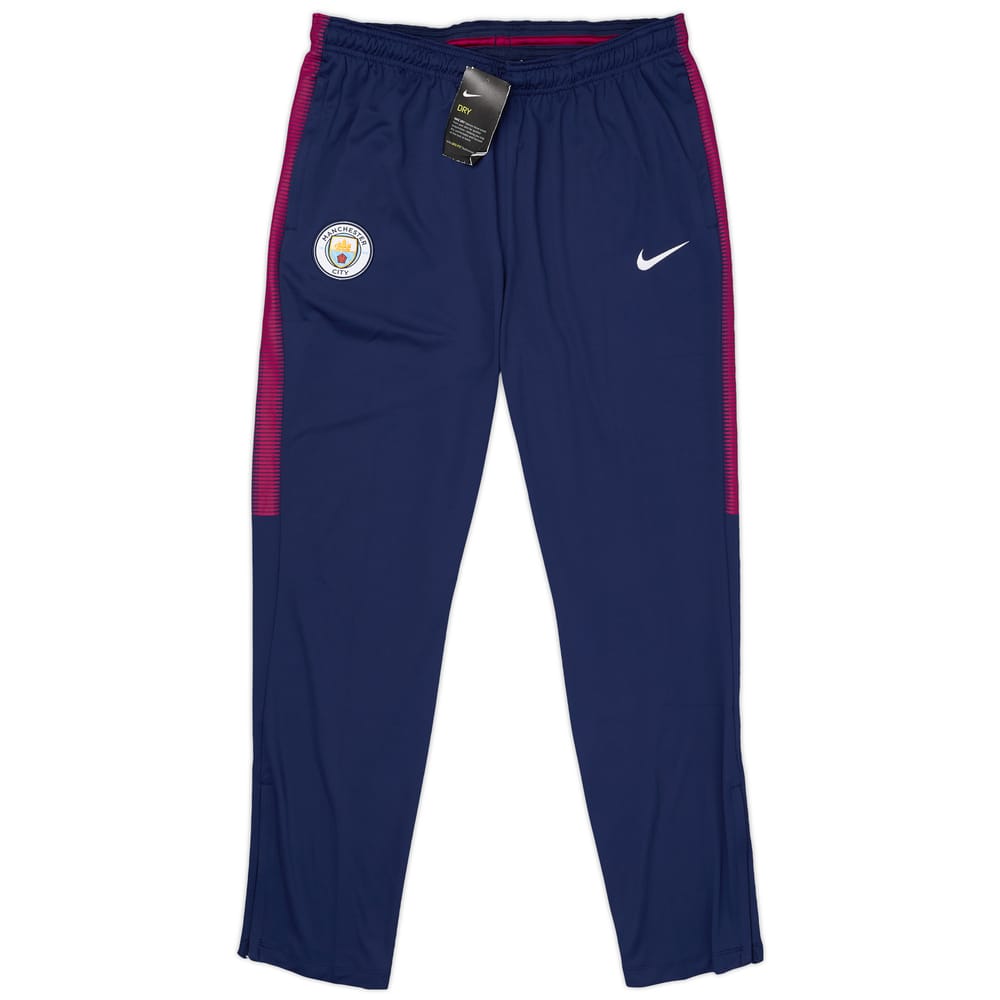 2017-18 Manchester City Nike Track Pants/Bottoms (L)