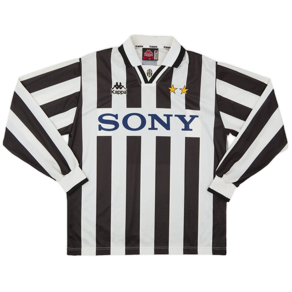 1995-97 Juventus Home L/S Shirt - 7/10 - (S)