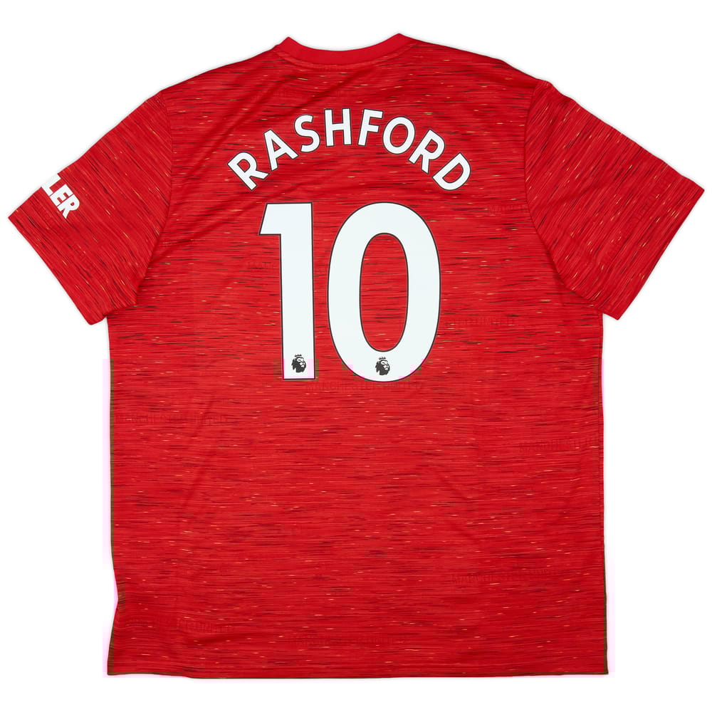 2020-21 Manchester United Home Shirt Rashford #10 - 9/10 - (XXL)