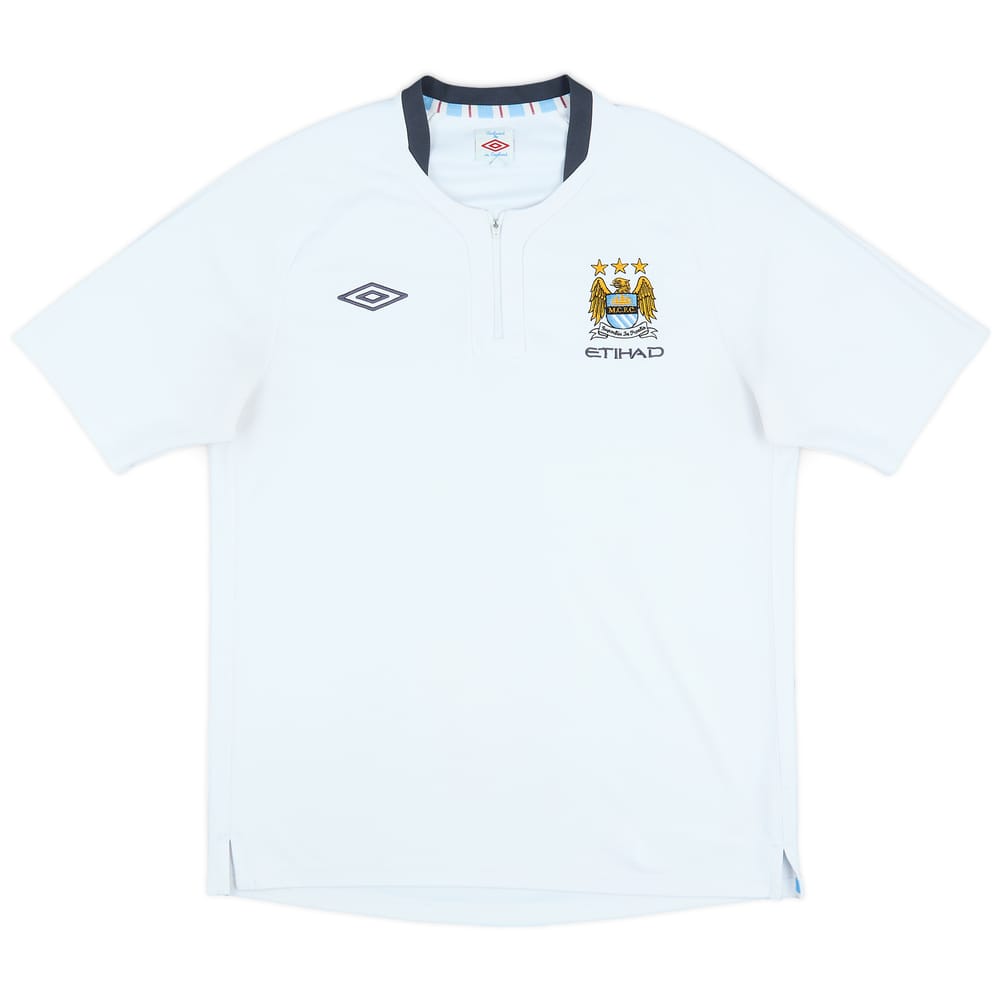 2010-11 Manchester City Umbro 1/4 Zip Training Shirt - 9/10 - (XL)