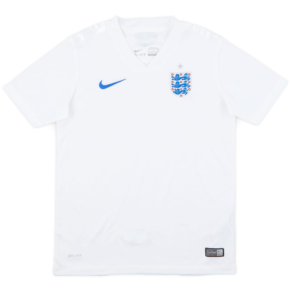 2014-15 England Home Shirt - 9/10 - (M.Boys)