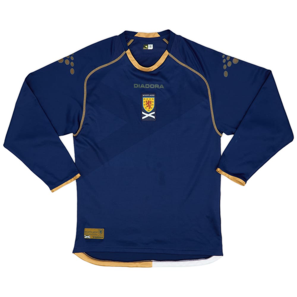 2007-08 Scotland Home L/S Shirt - 8/10 - (S)