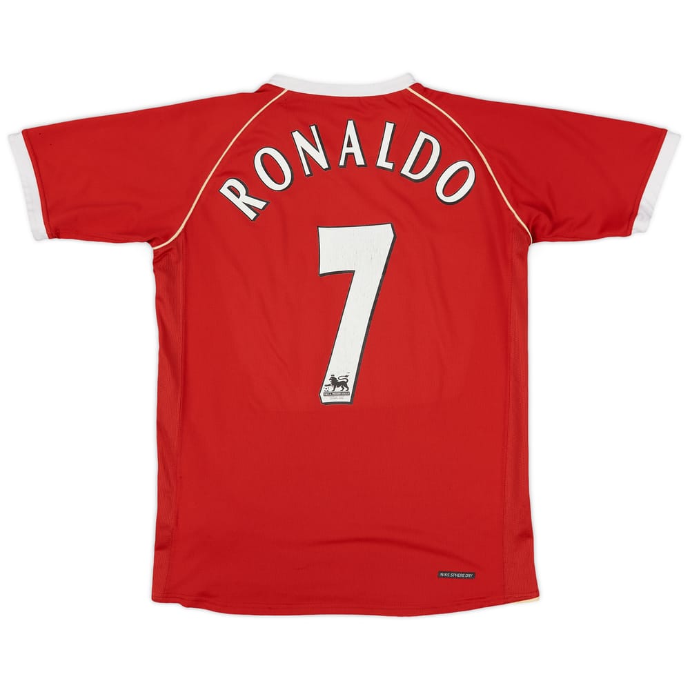 2006-07 Manchester United Home Shirt Ronaldo #7 - 7/10 - (XL.Boys)