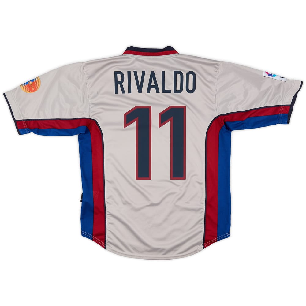1998-01 Barcelona Away Shirt Rivaldo #11 - 8/10 - (M)