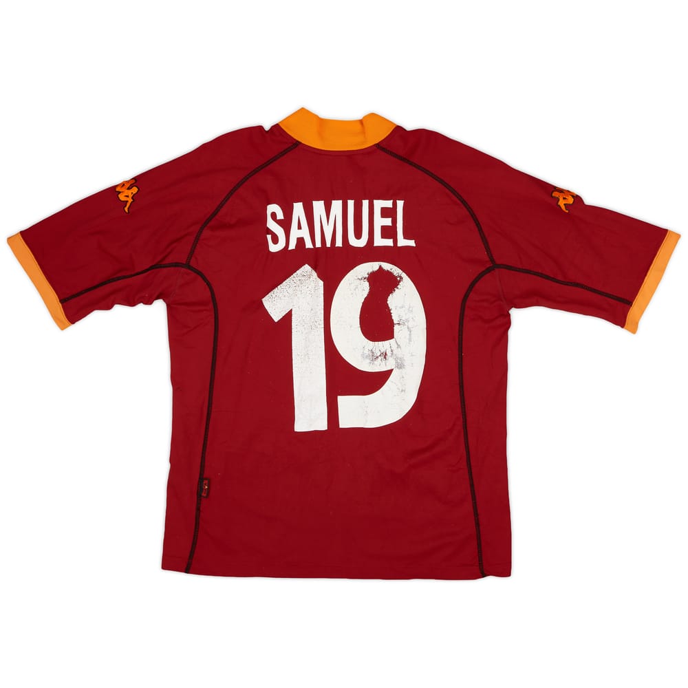 2001-02 Roma Home Shirt Samuel #19 - 3/10 - (XXL)